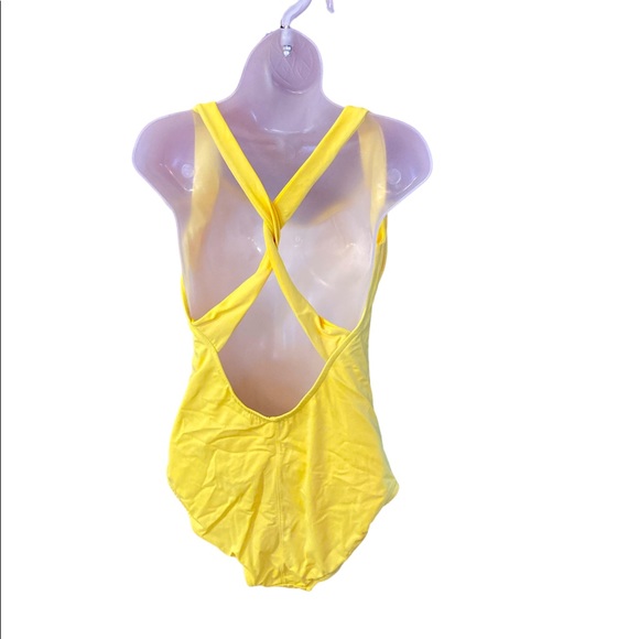 Ujena Yellow Swimsuit Straps cross in the Back - Picture 3 of 5